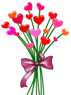 ani hearts into flowers