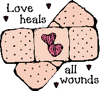 bandaid/love heals all wounds