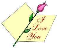 rose/card I love u