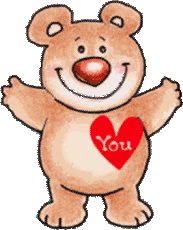 bear pointing to you/heart