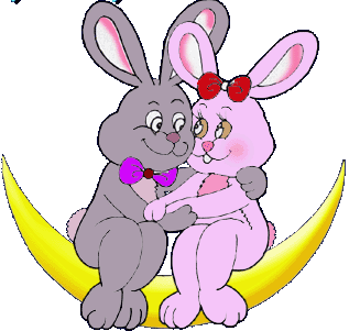 rabbits on the moon