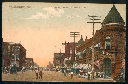 Broadway west of Second St - Muskogee, OK