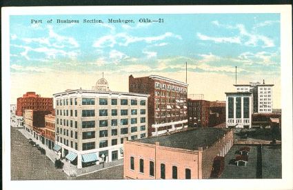 "Part of Business Section - Muskogee, Okla