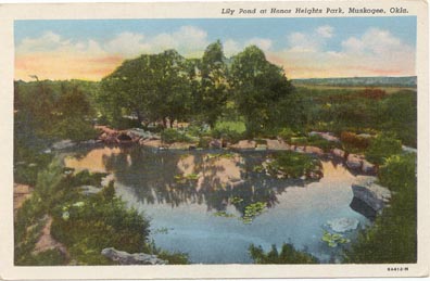 Lily Pond at Honor Heights Park, Muskogee, Okla