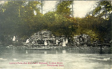 Lover's Path, Old May Party Grounds, Illinois River, Tahlequah, OK 1907