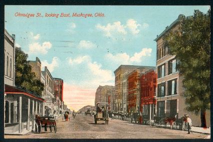 Okmulgee Street looking East