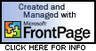 Created and Managed with Microsoft FrontPage