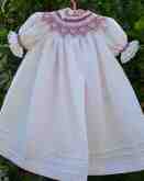 Delicate smocked bishop dress