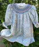 brushed cotton smocked baby, bishop dress