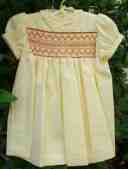 Smocked baby dress
