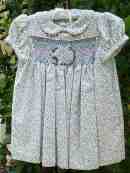 Smocked, embroidered toddler dress