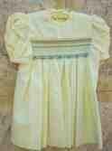 Smocked, embroidered dress