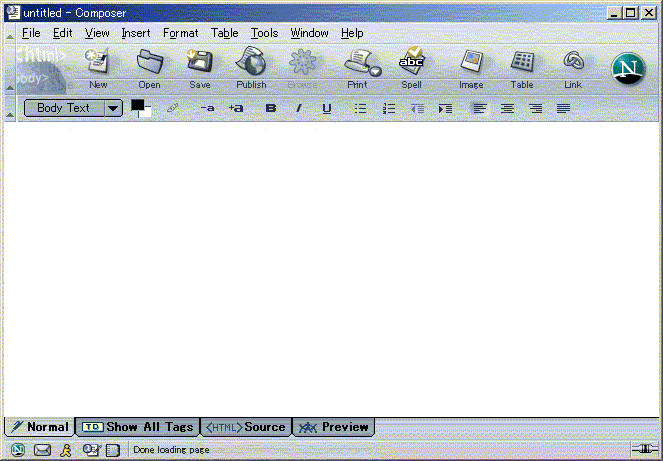 Composer Main Screen