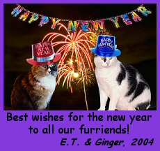 Ginger & E.T.'s New Year Card
