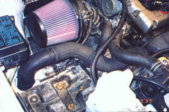 Run hose around battery tray