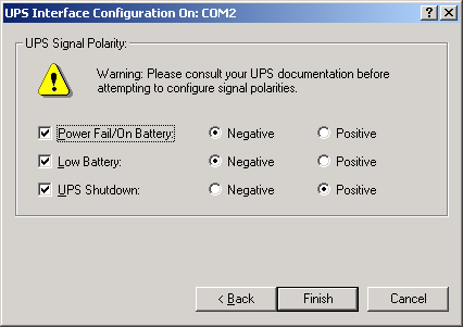 configure the radio buttons