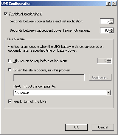 configure the time out
