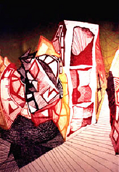 CIUDAD2 - etching/aguafuerte