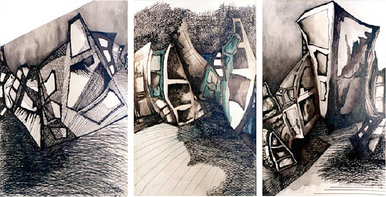 CIUDADES ink on paper/tinta sobre papel
