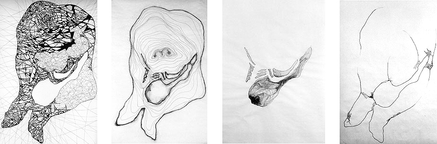 4 Mapas/maps - tinta sobre papiro-ink on prachment paper