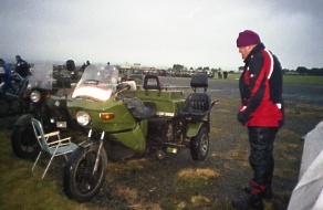Boyd considers how big a fuel tank he could fit to the XT with just a few minor mods and an extra wheel...