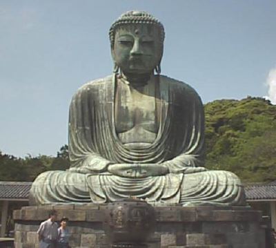 The Great 			Buddha in Kamakura.