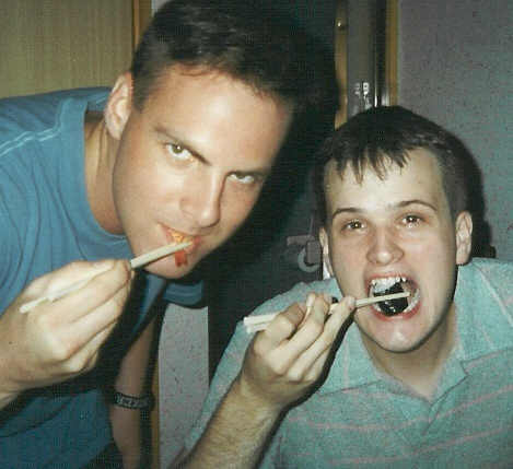 Eating with chopsticks