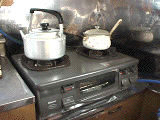 Typical Japanese gas cooker