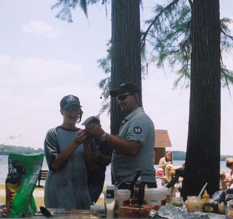 Alex A receiving award from Glenn