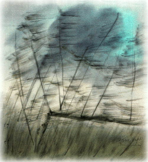 Peinture sur soie par Marie Dupr�