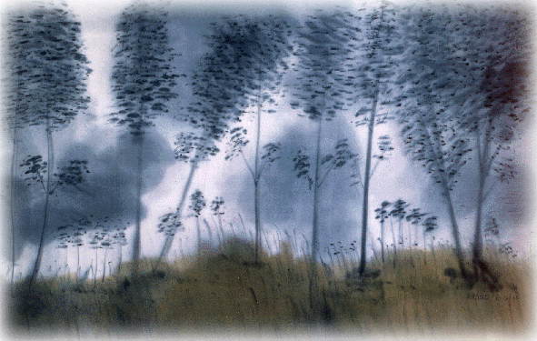 Peinture sur soie par Marie Dupr�