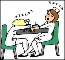 Tired Student Nurses