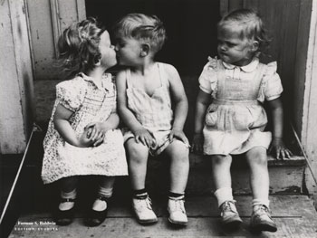 baby kissing