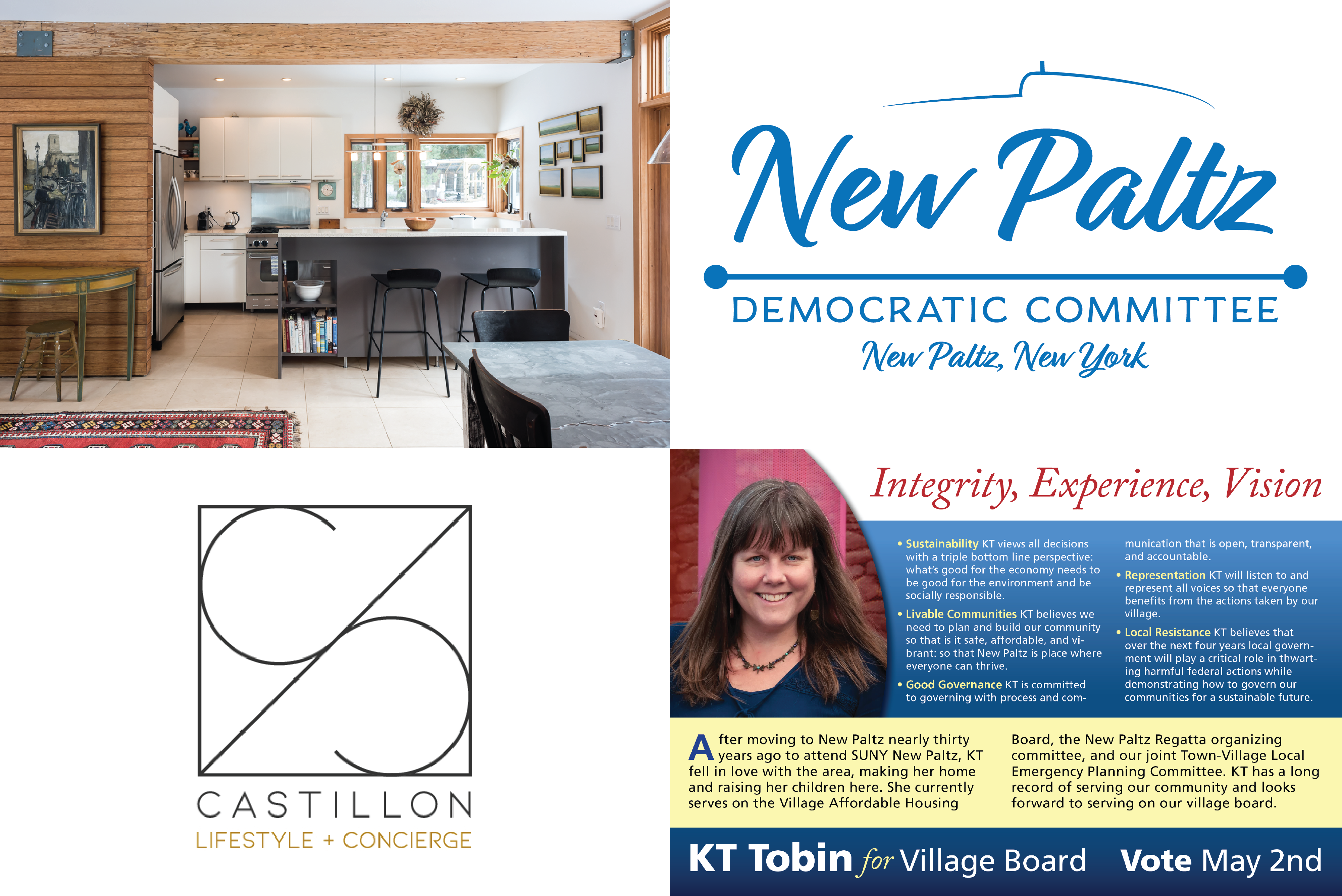 Sample Images of logo design, real estate photos, and a print mailer.