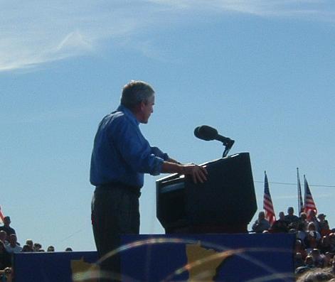 President Bush in Chanhassen City Park