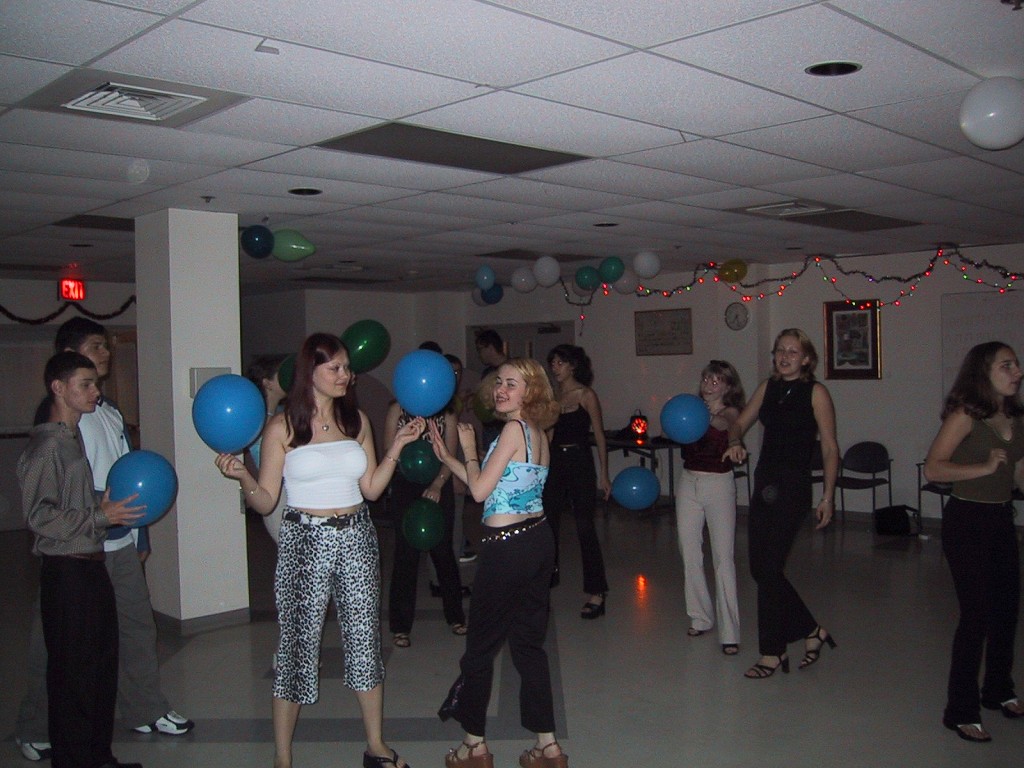 dance party, brookline 2001; click to see ME AND BRITNEY!