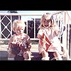 Christine and me when we were little