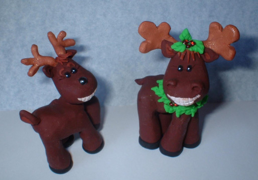 A ChristMoose and a ReinDeer! Happy Holidays!