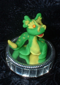 A Mini-Water Dragon with Gemstone Eyes!