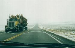 driving conditions on way to steamboat