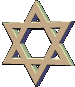 Estrela de Davi: A estrela � composta por dois tri�ngulos, um com a ponta para cima e o outro para baixo. Um deles aponta para tudo que � espiritual e santo.&nbsp; Outro aponta para baixo, tudo que � terreno e secular. 