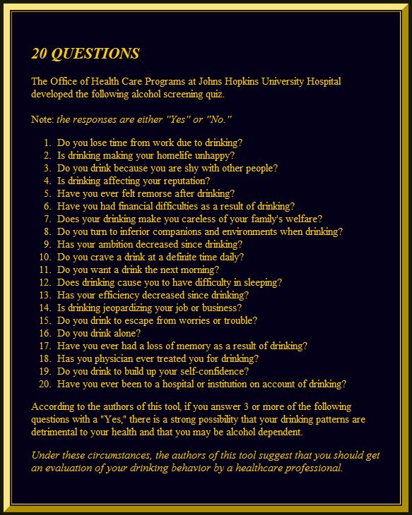 **20 questions**
