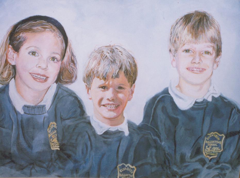 Mr And Mrs Provost's Children 24x30 acrylic