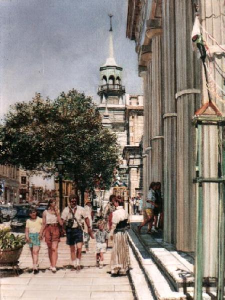 Rue Saint Paul, Couple Avec Enfants, Vieux Montr�al