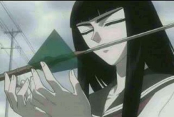 Arashi creates her 'kekkai.'