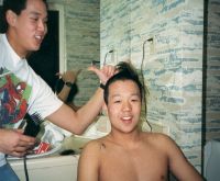 Mike buzz cut