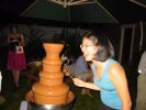 Grad Party - Viv dug the chocolate fountain