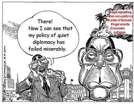 Thabo Mbeki admits in British press that his quiet diplomacy policy failed dismally