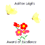 Ashton's Leigh's Award of Excellence