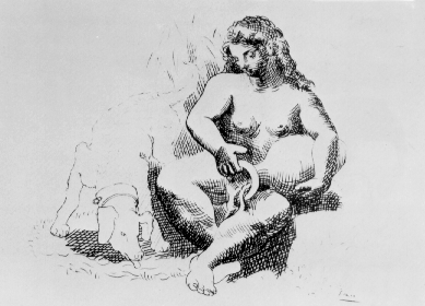 Woman with Dog